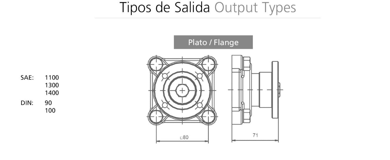 Power take off (PTO) BEZARES 121903 for EATON gearbox - twin splitter