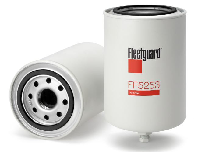 2Pcs x FLEETGUARD FF5253 spin-on fuel filter for Komatsu/Hitachi/Volvo/John Deer