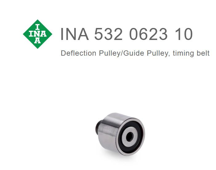INA Deflection / Guide Pulley - 532062310 -for VW/SKODA/SEAT/AUDI diesel engines