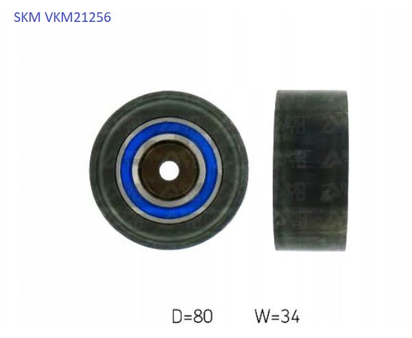 Timing belt deflection pulley SKF VKM21256 - AUDI VW SKODA SEAT JEEP CHRYSLER...