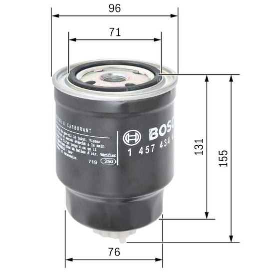 BOSCH N4439 fuel filter - 1457434439 - NISSAN NAVARA / PATROL / PRIMERA / TERANO
