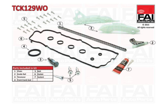 Timing chain kit FAI TCK129WO -11318618318- BMW MINI CITROEN DS VAUXHALL PEUGEOT