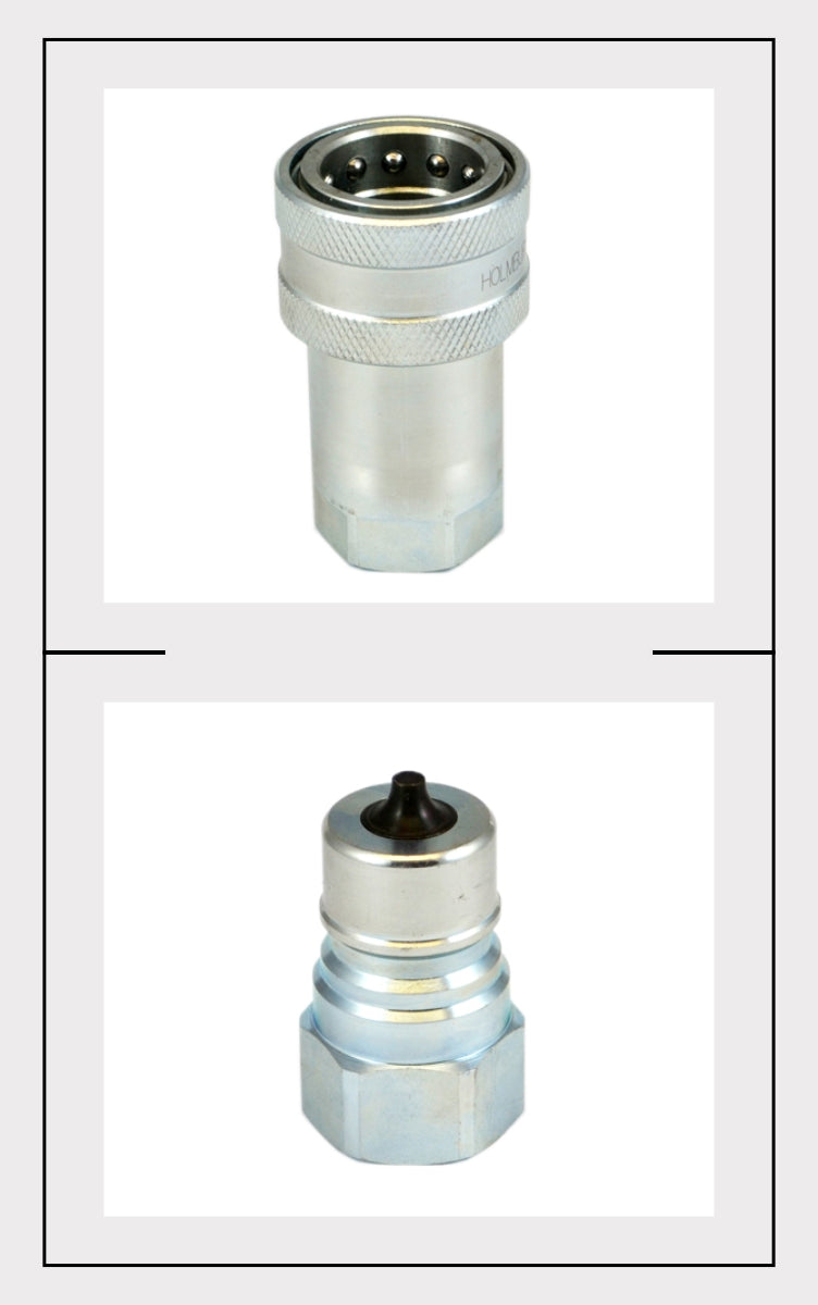 HOLMBURY ISO A 1-1/4"BSP hydraulic quick release coupling set (male+female) IA32