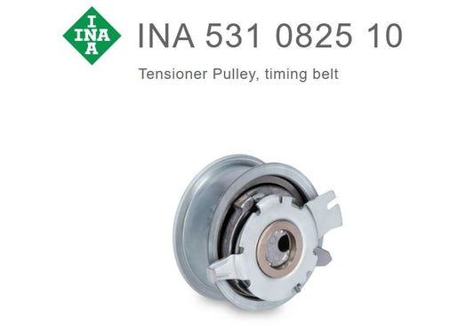INA tensioner pulley - 531082510 - for VW/SKODA/SEAT/AUDI 1.5 & 2.0 diesel