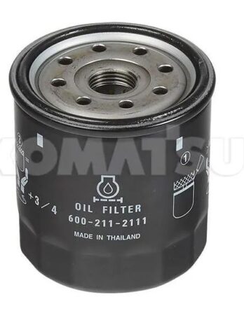 KOMATSU 611-211-2111 Oil Filter - Fits Komatsu Excavators, Wheel Loaders, Dozers
